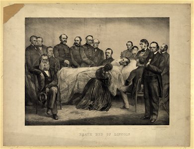 Death bed of Lincoln - A. Brett & Co. 83 Nassau St. LCCN2013646743