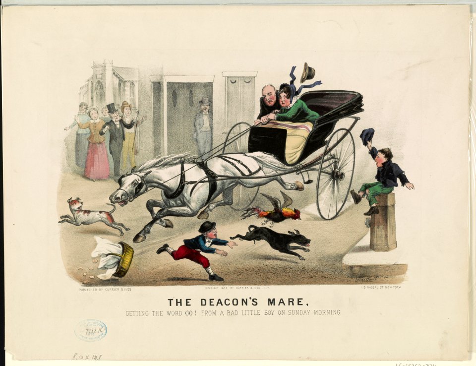 Deacon's Mare- Geting the word go! From a bad little boy on sunday morning LCCN91792430
