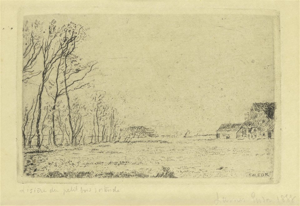 De zoom van het bosje te Oostende, James Ensor, Mu.ZEE Oostende, SM001369