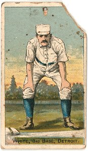 Deacon White, Detroit Wolverines, baseball card portrait LCCN2007680760