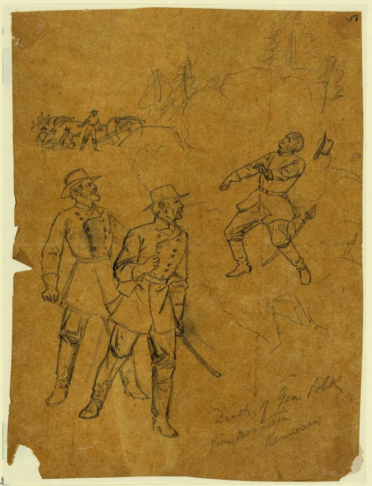 Death of General Polk at Pine Mountain