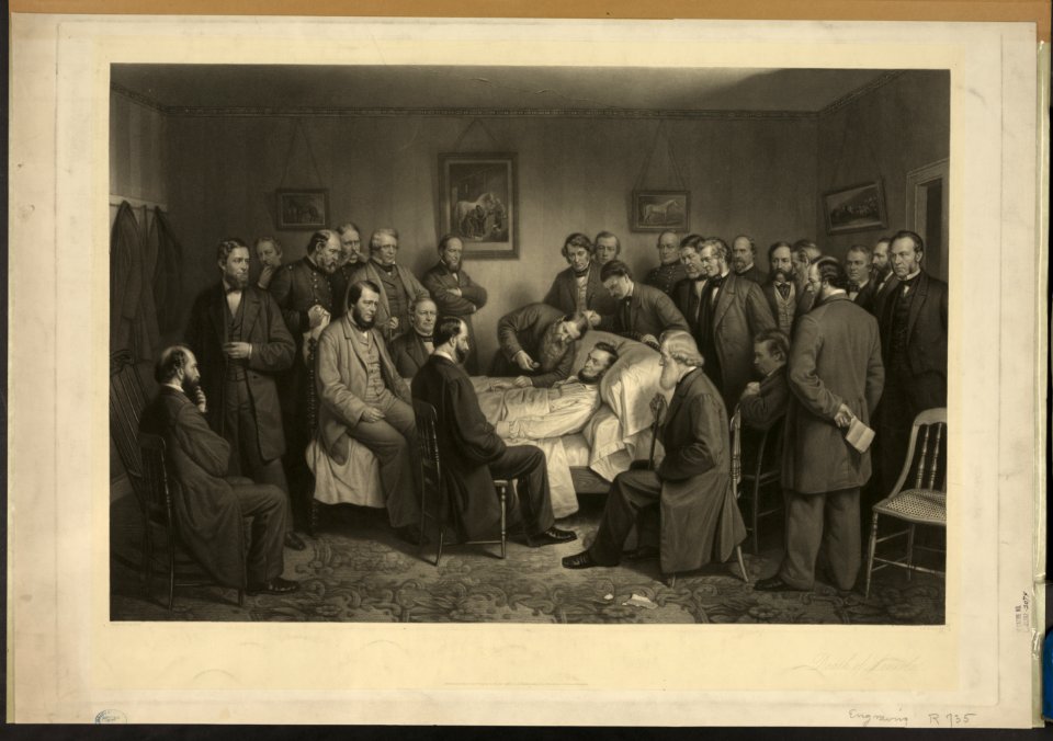 Death of Lincoln - painted and engraved by A.H. Ritchie, N.V. LCCN2003656561