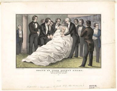 Death of John Quincy Adams at the U.S. Capitol Feby. 23d 1848 LCCN91794711