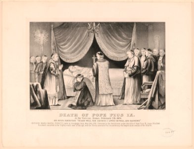 Death of Pope Pius IX- At the Vatican, Rome, February 7th 1878 LCCN91794820