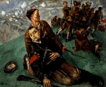 Death of Commissar - Sketch (Kuzma Petrov-Vodkin)
