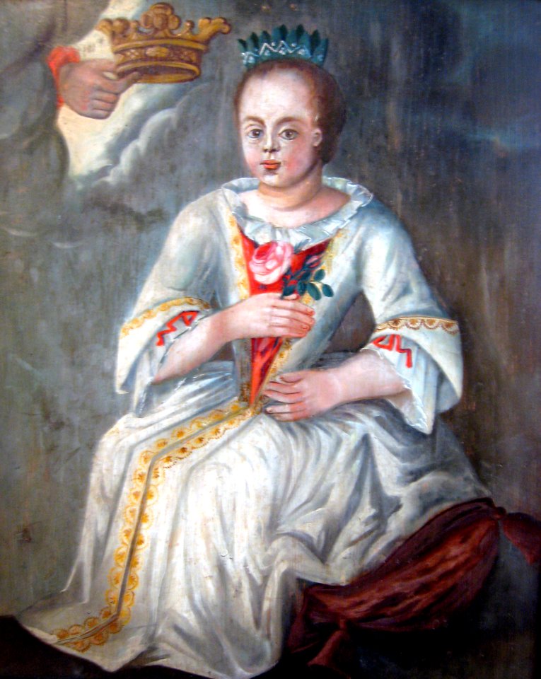 Death portrait of a girl 1800s