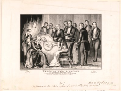 Death of Genl. Z. Taylor - lith. & pub. by N. Currier. LCCN96521906