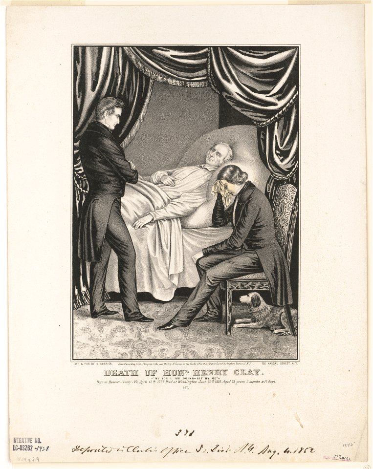 Death of Honl. Henry Clay- My son i am going-sit by me LCCN91794707