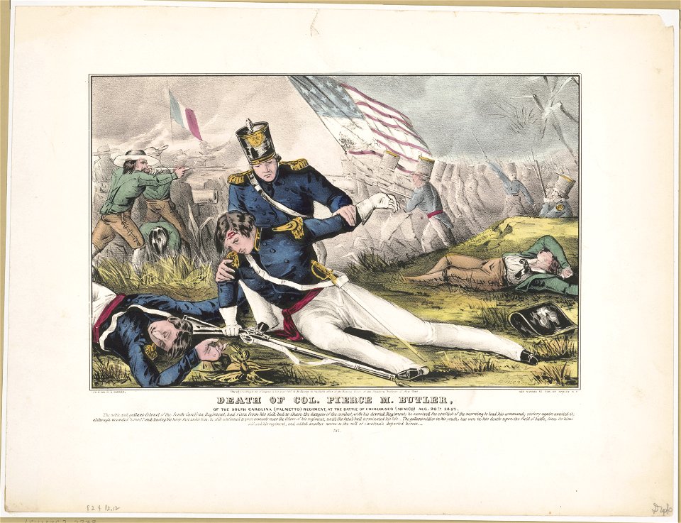 Death of Col. Pierce M. Butler- Of the South Carolina (Palmetto) regiment, at the Battle of Churubusco (Mexico) Aug. 20th 1847 LCCN91793589