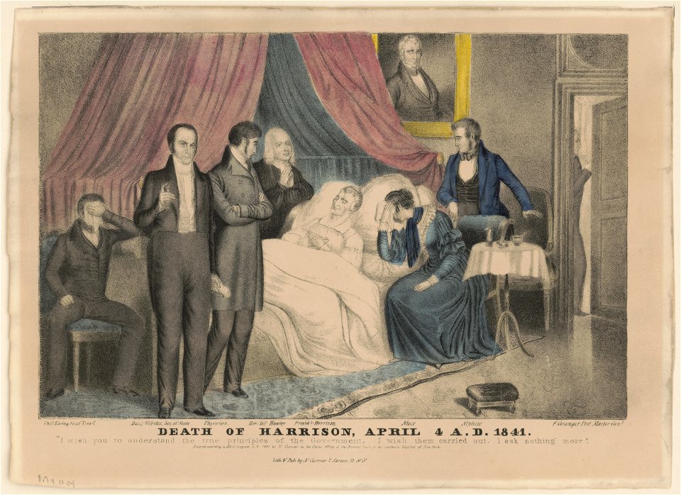 Death of Harrison, April 4 A.D. 1841 LCCN91794698