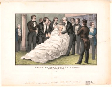 Death of John Quincy Adams at the U.S. Capitol Feby. 23d 1848 LCCN91794711