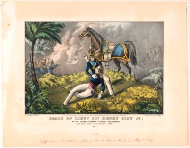 Death of Lieut. Col. Henry Clay Jr.- Of the second regiment Kentucky volunteers at the Battle of Buena Vista Febr. 23d 1847 LCCN91794814