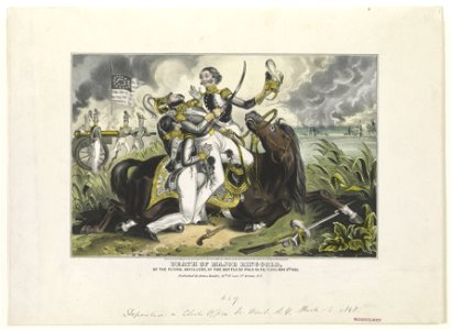 Death of Major Ringgold, of the Flying Artillery, at the Battle of Palo Alto, (Texas) May 8th, 1846 - Magee del. LCCN90712299