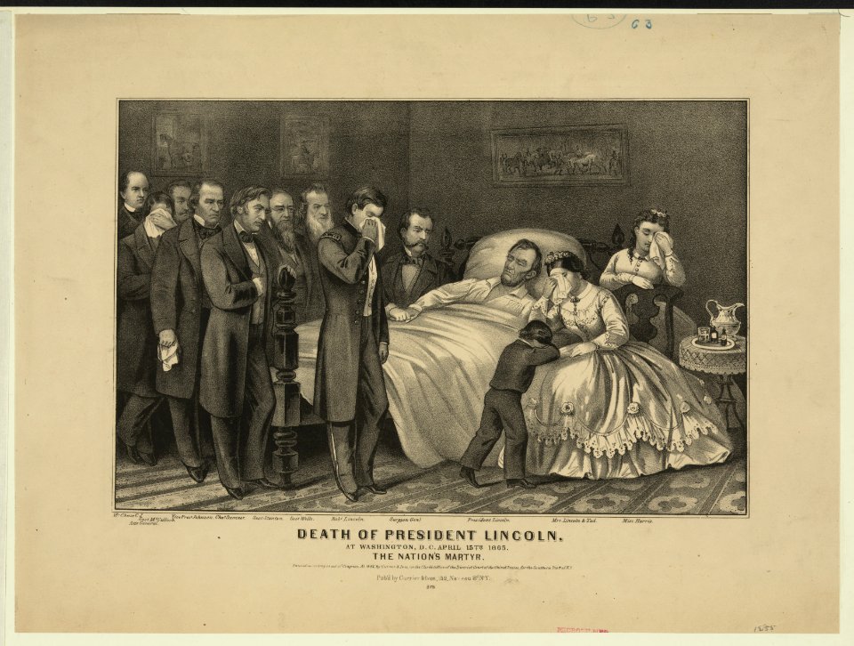 Death of President Lincoln- At Washington, D.C. April 15th 1865. The Nation's Martyr LCCN91794821