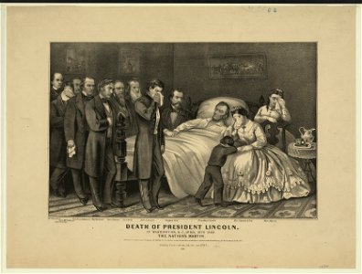 Death of President Lincoln- At Washington, D.C. April 15th 1865. The Nation's Martyr LCCN91794821