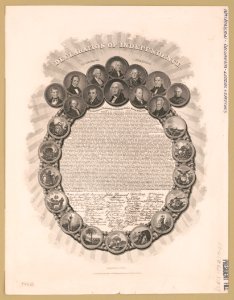Declaration of Independence - in Congress July 4th 1776 - engraved by Geo. G. Smith. LCCN2004672436