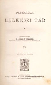 Debreczeni lelkészi tár címlap