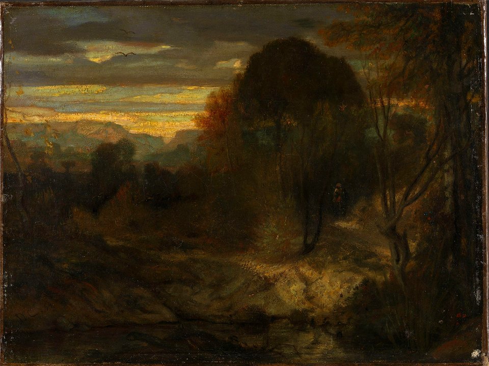 Alexandre Gabriel Decamps - Aftenlandskap - NG.M.03274 - National Museum of Art, Architecture and Design