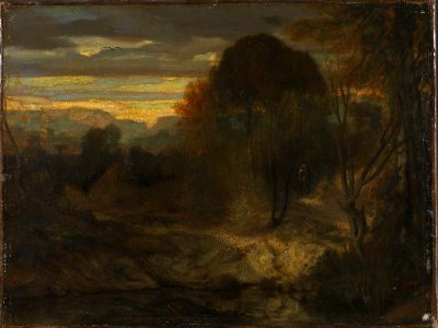 Alexandre Gabriel Decamps - Aftenlandskap - NG.M.03274 - National Museum of Art, Architecture and Design