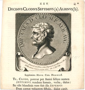Decimus Clodius Septimius Albinus Erfgoedcentrum Rozet 300 191 d 6 a-d