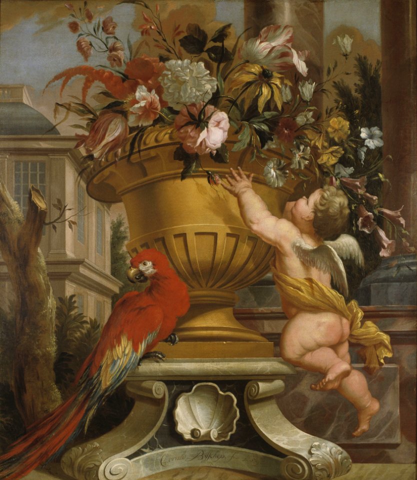 Decoratief tafereel - Bisschop