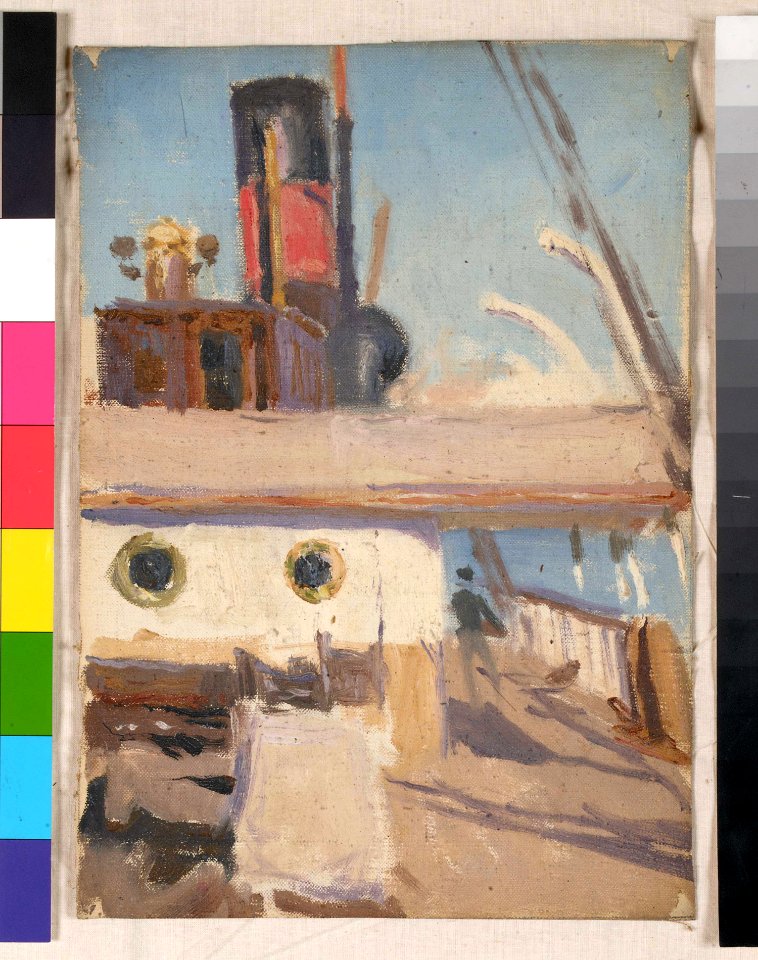 Deck view on a steamer aft from before the bridge RMG BHC2301