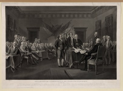 Declaration de l'independance des etats-unis d'amerique, le 4 Juillet 1776 LCCN2004670554