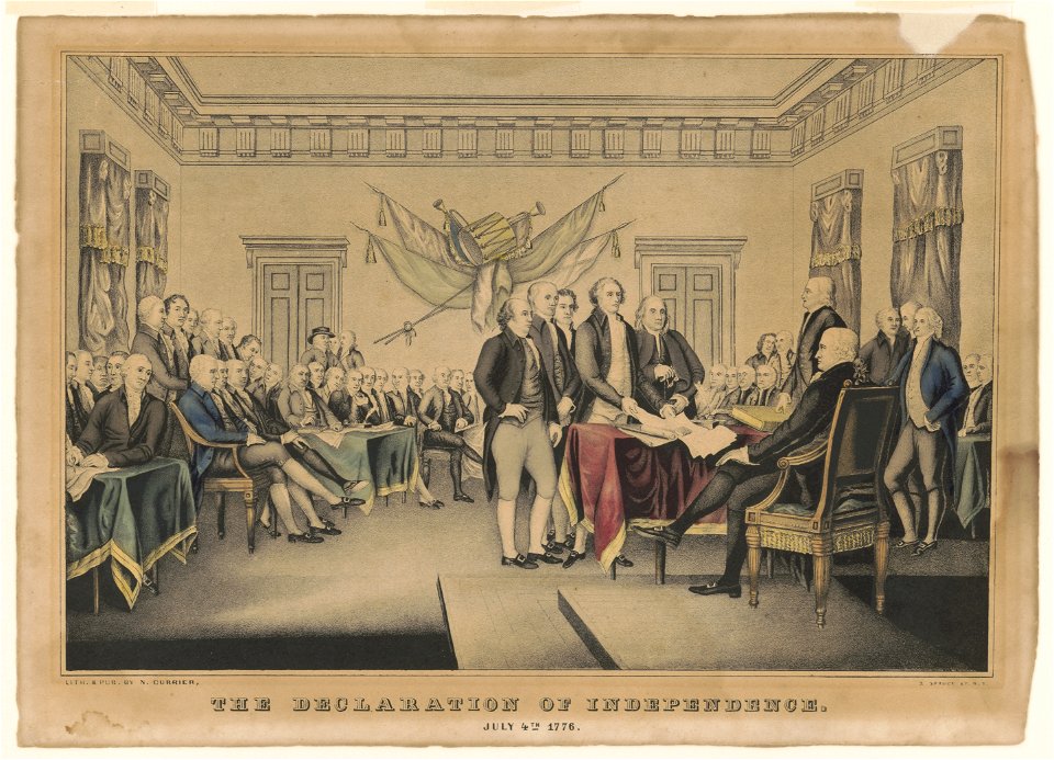 Declaration of Independence- July 4th 1776 LCCN91795010