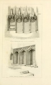 Decorated English Sedilia stylesofarchitec00rick 0259