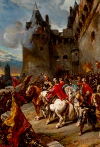 Defending the Chateâu-Eugène Isabey