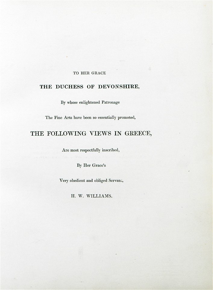 Dedication page - Williams Hugh William - 1829