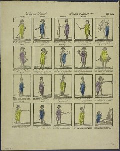 Deez' prent vertoont U, lieve jeugd, Een aantal helden, die hun leven, Geld het de eer van 't land, met vreugd, En heldenmoed ten beste geven-Catchpenny print-Borms 0948