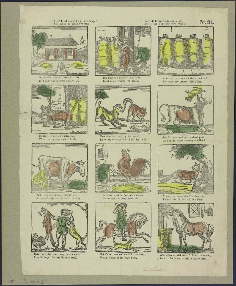 Deez' prent strek' u, o lieve jeugd! Tot leering bij gepaste vreugd-Catchpenny print-Borms 0936