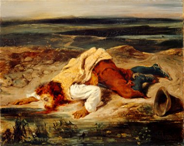 Eugène Delacroix - Brigand blessé (ca. 1825)