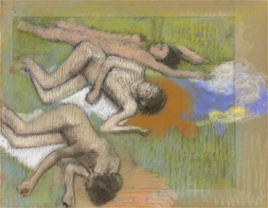 Degas - Après le bain, trois femmes nues, circa 1890-1895