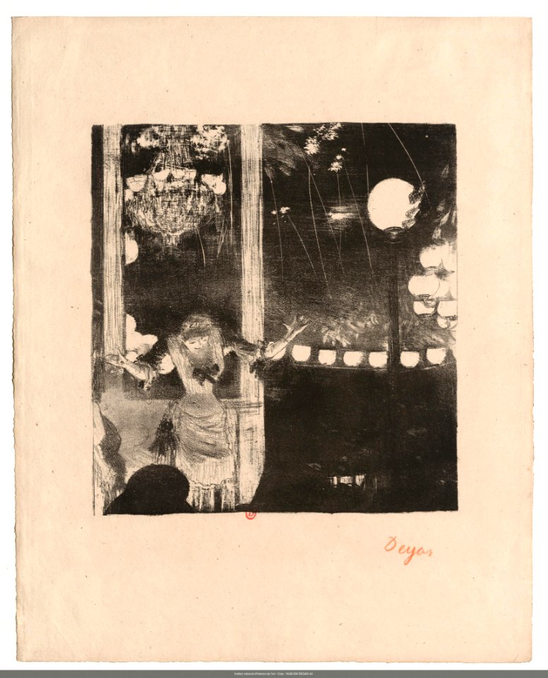 Degas - Aux Ambassadeurs, Mlle Bécat, NUM EM DEGAS 44