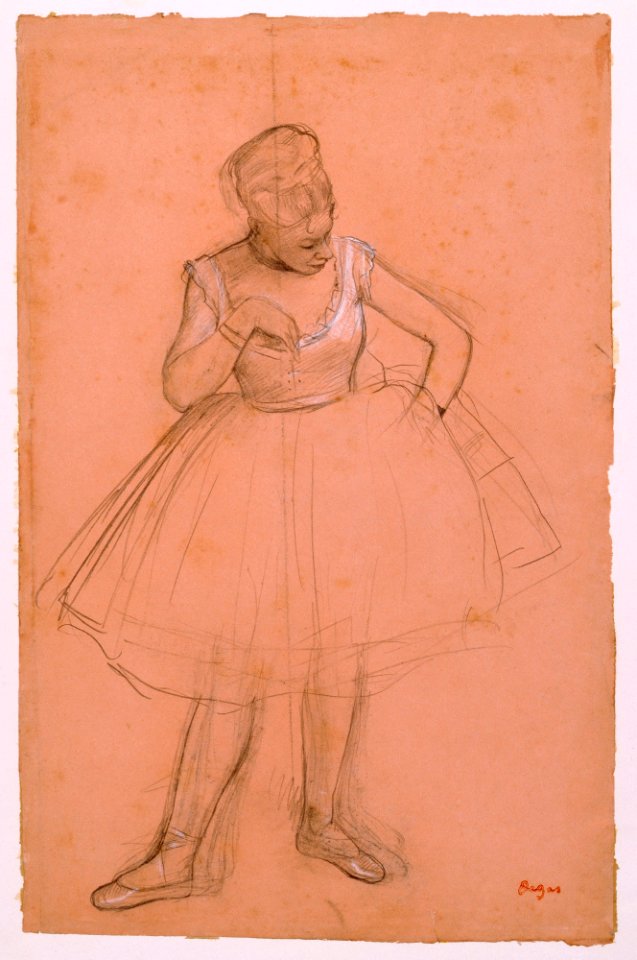 Degas - Ballet Dancer Adjusting her Costume, 1872 or 1873, 65.145