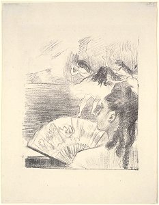 Degas - At the Theater Woman with a Fan, 60.260
