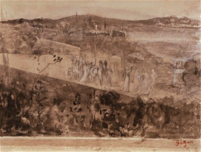 Degas - Cortege aux Environs de Florence