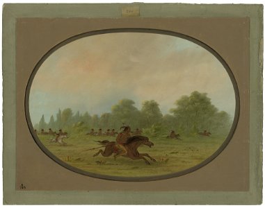 Defile of a Camanchee War Party C16518