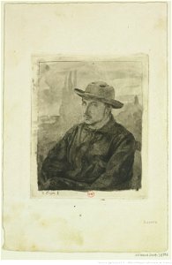 Degas - Buste de jeune homme, dit, à tort, Degas par lui-même, btv1b104620651