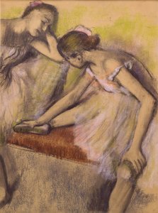 Degas - Dancers in Repose, ca. 1898, 72.441. Free illustration for personal and commercial use.