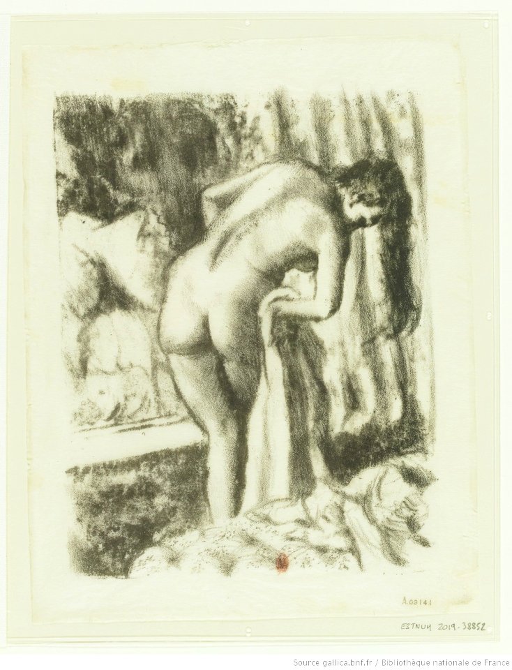 Degas - Après le bain, 2e état de la 1re planche, btv1b10462505f