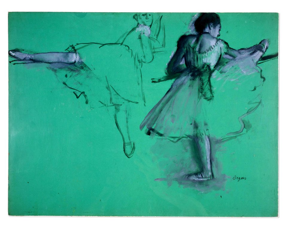 Degas - Dancers at the Barre, c.1876-77, 1968,0210.25