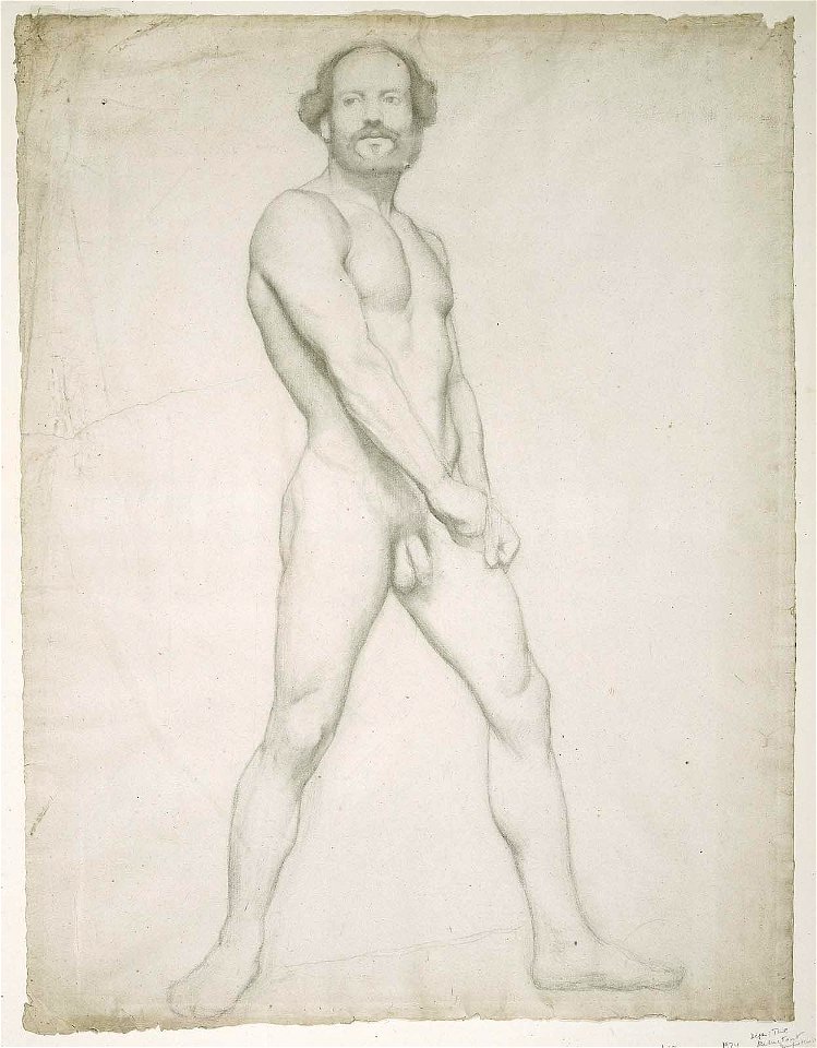 Degas - Academic Study of a Nude Man, 38.1653