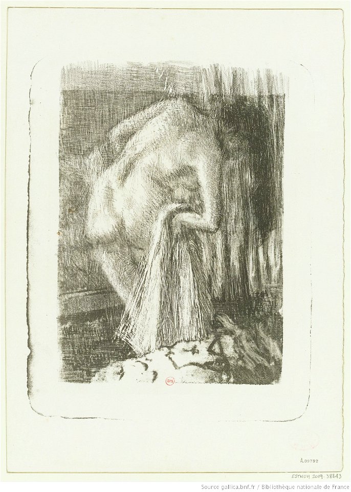 Degas - Après le bain, Épreuve du 5e et dernier état de la deuxième planche, btv1b10462514d