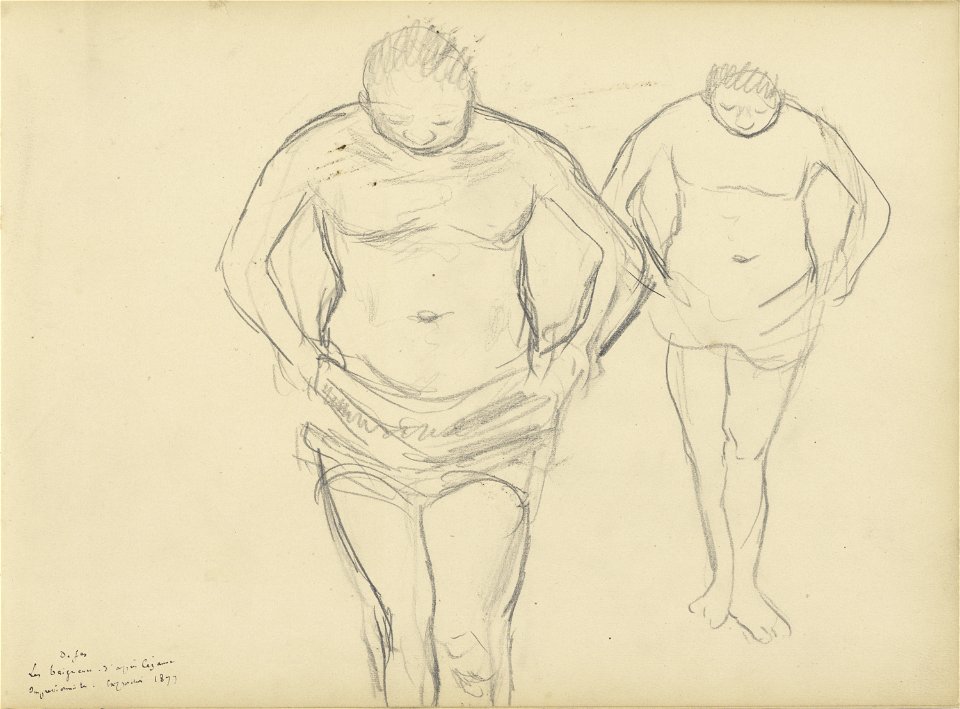 Degas - Copies of Cézanne's Bathers, 95.GD.35.2