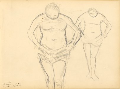 Degas - Copies of Cézanne's Bathers, 95.GD.35.2