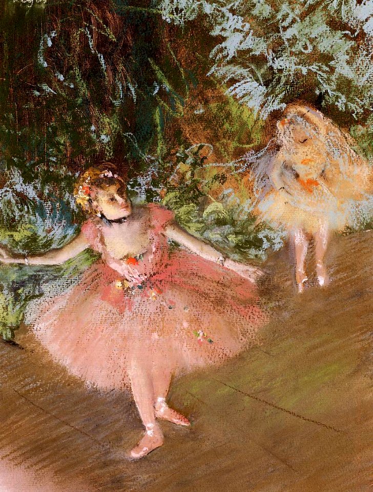 Degas - Dancer on Stage, circa 1878-1880