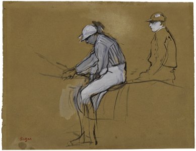 Degas - DEUX JOCKEYS, circa 1868-70, L 153